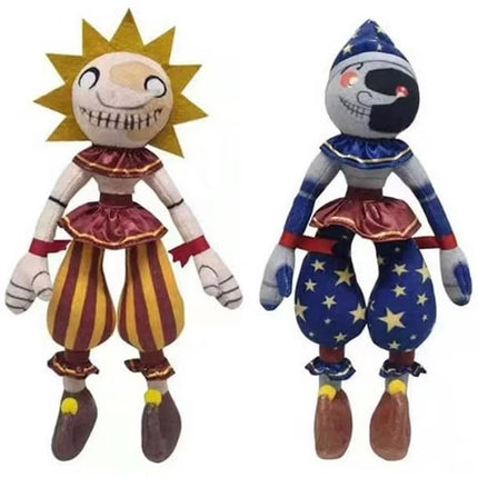 Set of 2 Sundrop & Moondrop Plush - 11" FNAF Security Breach Clown Figures