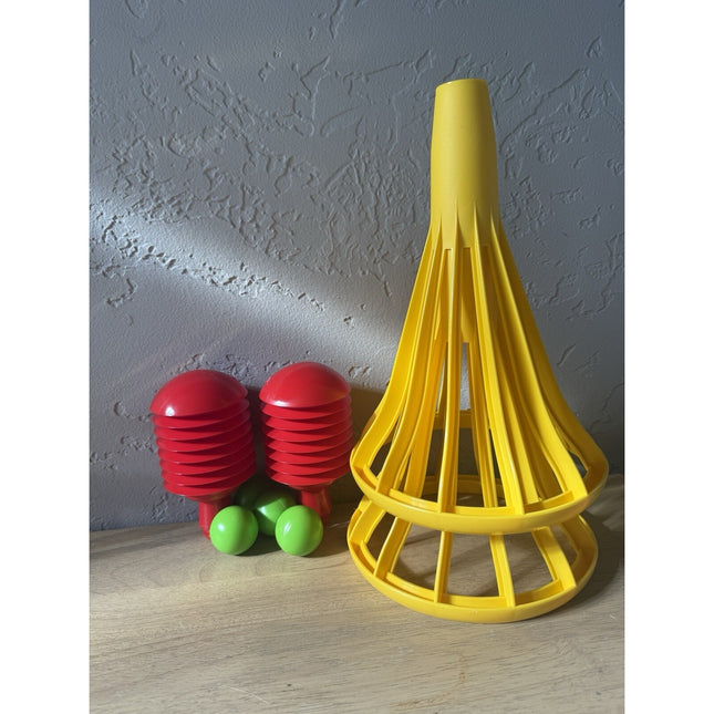 New Old Stock Vintage Tupperware Pop-A-Lot Toy Set Of Two