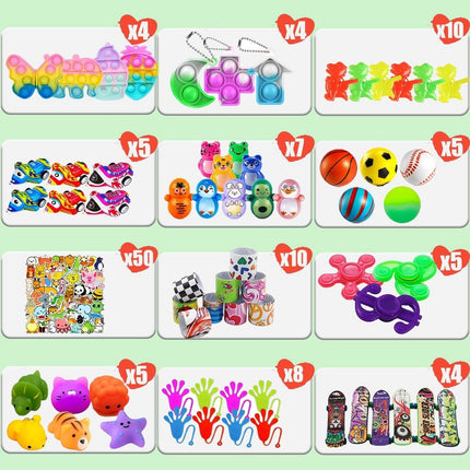 117-Piece Party Favor Toy Assortment Bundle – Bulk Goodie Bag Toys / Classroom