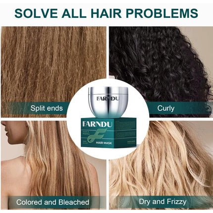 Farndu Rosemary Keratin Collagen Hair Mask 300ml – Deep Repair & Hydrate