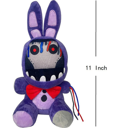 FNAF Withered Bonnie Plush 11" – Security Breach Purple Bunny Doll – New w/ Tag