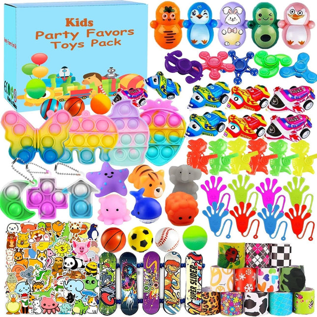 117-Piece Party Favor Toy Assortment Bundle – Bulk Goodie Bag Toys / Classroom