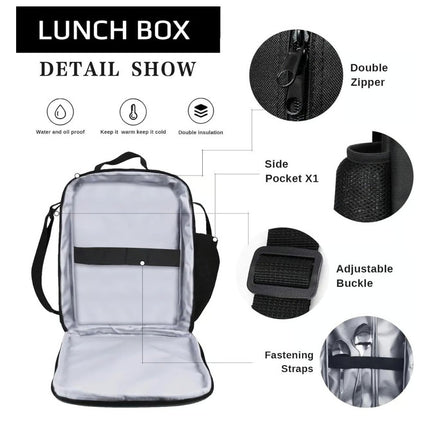 Realist Black Panther 3D Animal School Backpack Set with Lunch Box & Pencil Case