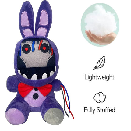 FNAF Withered Bonnie Plush 11" – Security Breach Purple Bunny Doll – New w/ Tag