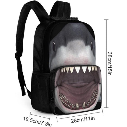 Realist Black Panther 3D Animal School Backpack Set with Lunch Box & Pencil Case